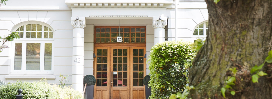 Eingang der Praxis Eppendorf